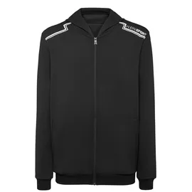 Plein Sport Sweatjacke Schwarz/Weiß 4XL