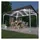 vidaXL Pavillon 4 x 3 m inkl. 4 Seitenteile Grau