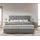 DeLife Boxspringbett Dream-Great Mikrofaser Grau 200x200 cm Bonell-Matratze PolyurethanTopper - Grau