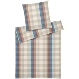 ELEGANTE Glasgow Kariert Blau 135 x 200 cm + 40 x 80 cm