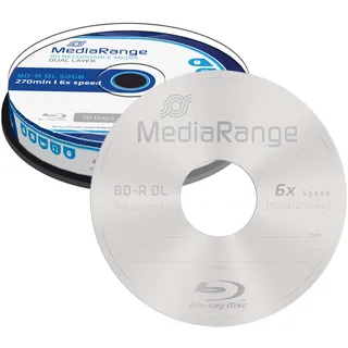 MediaRange 10 x BD-R 50 GB 6x - Spindel