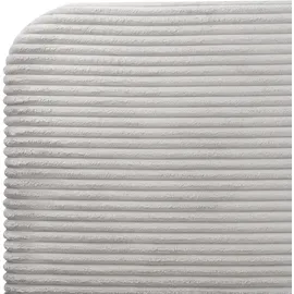 Beliani Polsterbett, Hellgrau, Textil, 140x200 cm, Schlafzimmer, Betten, Polsterbetten