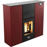 Luft-Pelletofen Slim Astral 12 kW Bordeaux Sannover
