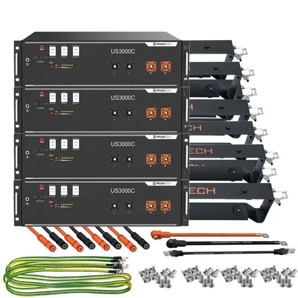 4x Pylontech US3000C LiFePO4 48V + Brackets + Anschlusskabel 14kWh... - 0% MwST. (Angebot gemäß §12 USt Gesetz.)