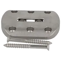 SOTech Tischbeinbeschlag Conan Grundplatte 6 x 80 mm 2 Stück