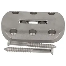 SOTech Tischbeinbeschlag Conan Grundplatte 6 x 80 mm 2 Stück