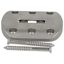 SOTech Tischbeinbeschlag Conan Grundplatte 6 x 80 mm 2 Stück