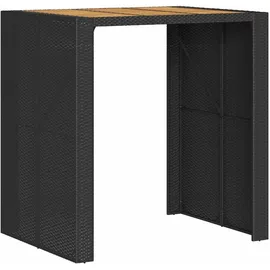 vidaXL Gartenbar Set 5-tlg. Schwarz