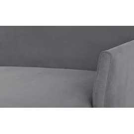Nehl Liege Easy Flachgewebe 220 x 80 x 96 cm Grau mit Schlaffunktion
