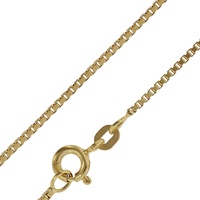 trendor 50873 Goldkette für Damen und Herren Venezianer Kette 585 Gold, 50 cm