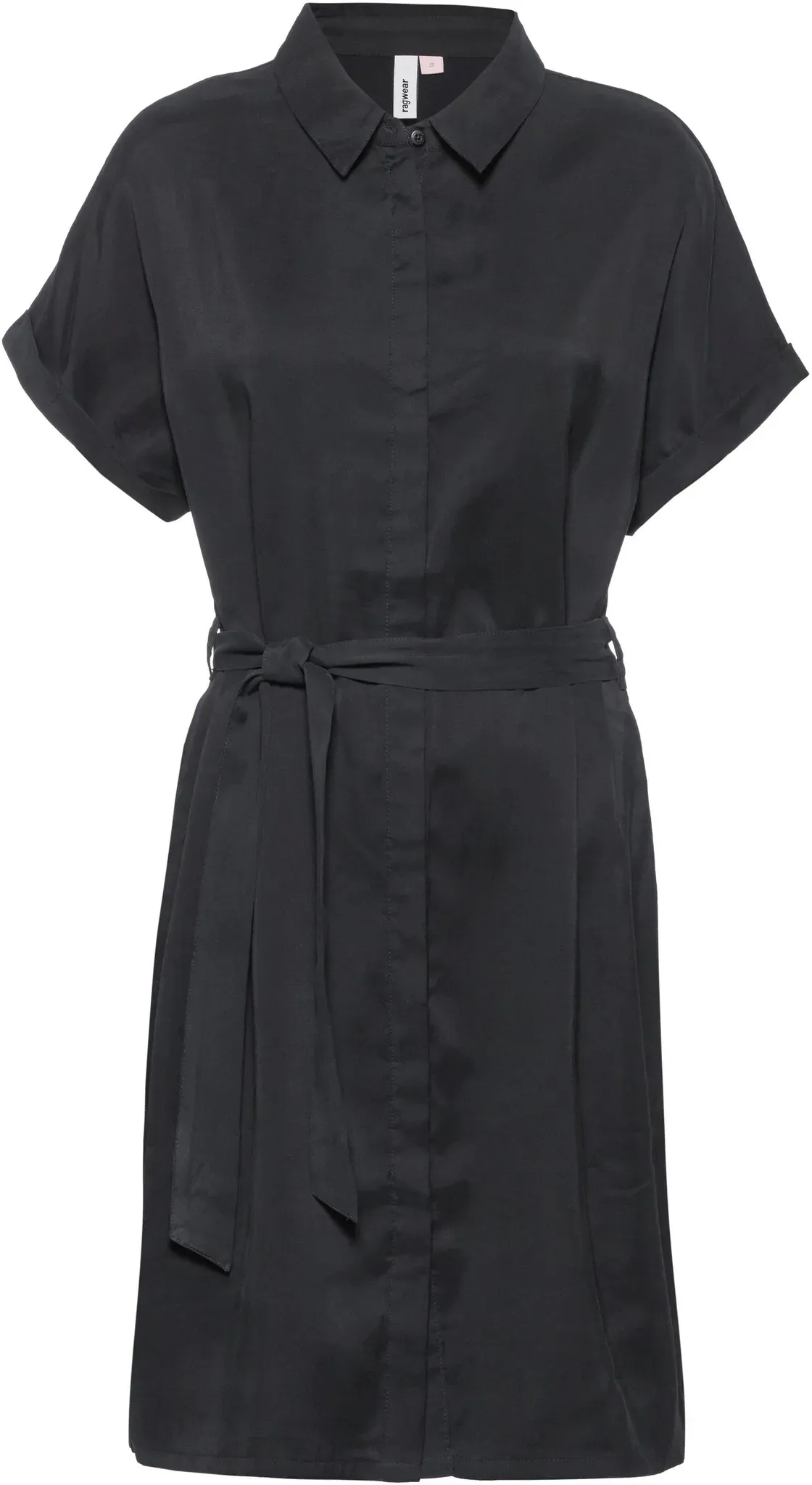 Ragwear Manilla Kurzarmkleid Damen in black, Größe S - schwarz