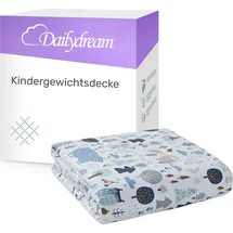 DAILYDREAM Gewichtsdecke Kinder aus 100% Baumwolle, Edition Wald