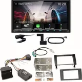 Kenwood DMX8021DABS Android Auto CarPlay Einbauset für Mercedes SLK R171