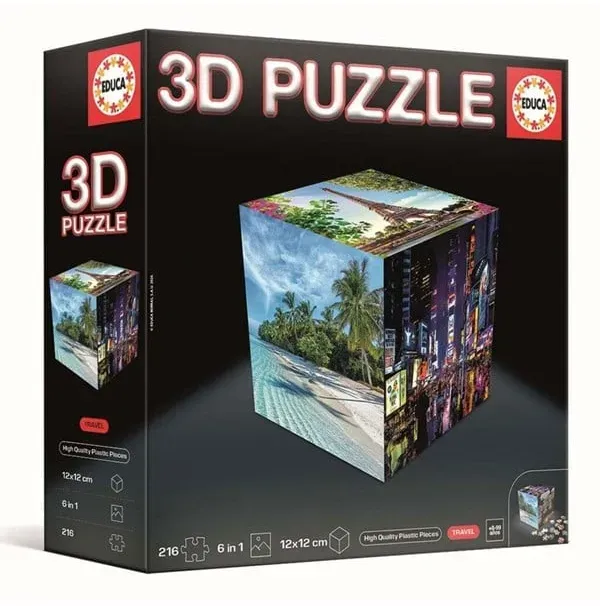 3D Puzzle Cube Travel