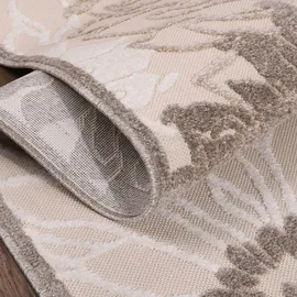 Sanat Floral 2 Outdoor-Teppich 60 x 110 cm Beige