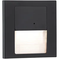 Paulmann LED Wand-Einbauleuchte Tsaro 1W Bewegunsmelder schwarz matt