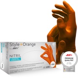 AMPri Style orange, Nitrilhandschuhe puderfrei, by Med-Comfort: orange