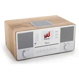 Block DAB+ Internetradio mit CD-Player AURORA Smartradio walnuss