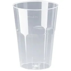 450x Trinkglas Deco, PS, Spritzguss, klar, 300ml