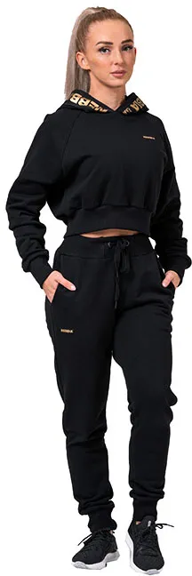 Trainingshose Nebbia  Sweatpants Gold Classic 826 black S - Schwarz