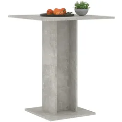 vidaXL Bistrotisch Betongrau 60x60x75 cm Holzwerkstoff