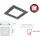 Aigostar Eckige LED Einbauleuchte 6W schwarz 120 x 120 x 22mm