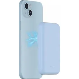 Bigben Connected Bigben Powerbank Induktionsladegerät, MagSafe kompatibel, Blau (5000 mAh, 10 W), Powerbank, Blau