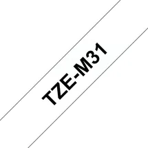 Brother TZe-M31 Laminiertes Band schwarz/farblos/matt