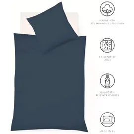 FLEURESSE Provence 343842 navy 200 x 200 cm + 2 x 80 x 80 cm