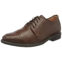 THINK! Herren CIVITA, nachhaltige, leder gefütterte Schnürhalbschuhe, 3000 Cognac - 46.5 EU