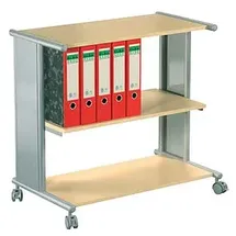 Kerkmann Pragma Bürowagen buche 3 Ebenen 76,0 x 42,0 x 72,5 cm