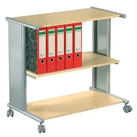 Kerkmann Pragma Bürowagen buche 3 Ebenen 76,0 x 42,0 x 72,5 cm