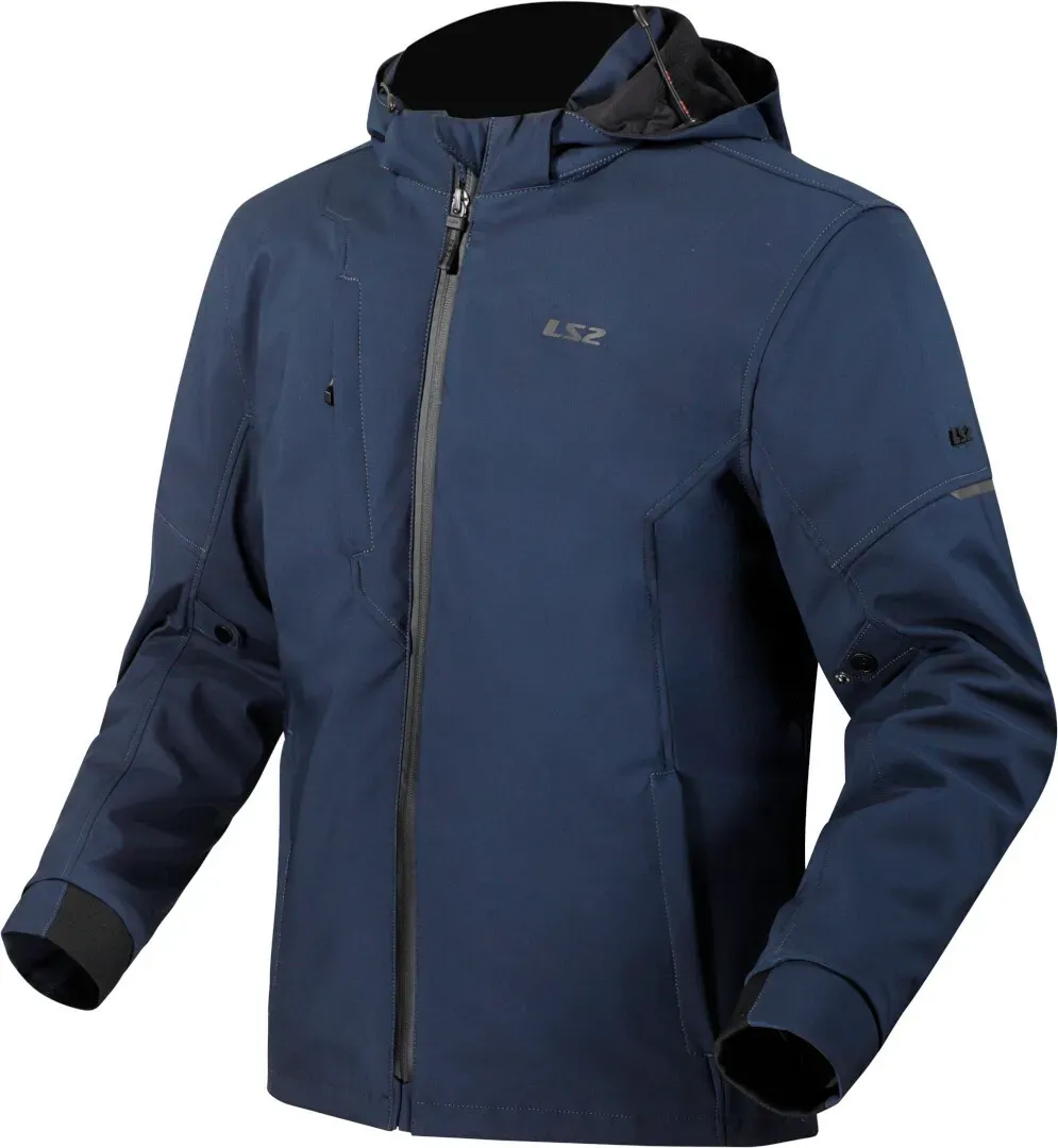 LS2 Bolton wasserdichte Motorrad Textiljacke, blau, Größe XL für Männer