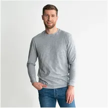 Stier Longsleeve Logo Capsule organic cotton S Grey Melange