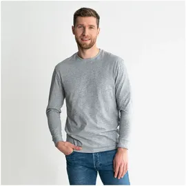 Stier Longsleeve Logo Capsule organic cotton S Grey Melange