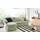 DOMO collection Eckcouch Polyester L-Form 2-Sitzer Grün