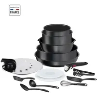Tefal Ingenio L7629902, Gemischtes Set, Schwarz, Aluminium, Titan, Schwarz, Thermo-Punkt - Schwarz