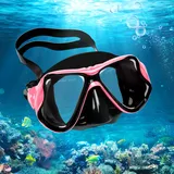 Taucherbrille Erwachsene Verstellbaren Schnorchelbrille Erwachsene, Ultra-Cear Sichtfeld Gehärtete Gläser Erwachsene Taucherbrille, Professionell Dry Anti-Fog Tauchmaske Wasserdicht für Herren Damen
