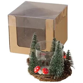 Boltze Weihnachtlicher Kerzenhalter in mehrfarben | Gr.: onesize