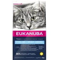 Eukanuba Adult Sterilised/Weight Control Huhn Katzenfutter 2 kg