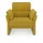 DOMO collection Sessel Pina Mikrofaser 99 x 95 x 88 cm Gelb