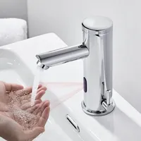 Sensor Wasserhahn Bad Waschtischarmatur mit Infrarot, automatische Waschbeckenarmatur Badarmatur für Handwaschbecken - Auralum