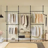 SoBuy Garderobenständer KLS04 Schwarz