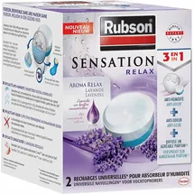 Rubson Sensation 2er Set Duftnachfüllungen Lavendel Blau-weiß