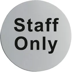FourniResto Edelstahl Türschild Nur Personal