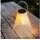 Spetebo Solar Laterne Kunststoff 23x20 cm inkl. LED warmweiß weiß