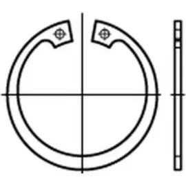 Reyher Sicherungsring DIN 472 34 x 1,5 Federstahl 100 Stück