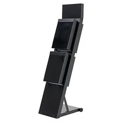 update displays Prospektständer Outdoor BLACK schwarz DIN A4 2 Fächer 8698473945960 update displays