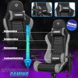 Kesser Gamingstuhl Ergonomisch grau|schwarz PC