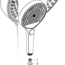 Hansgrohe Rainfinity Handbrause 130 3jet EcoSmart 9 l/min, 26865700